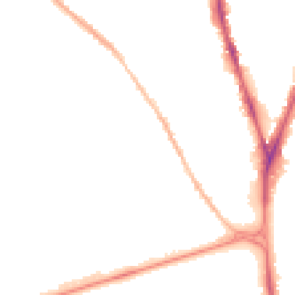 Night-time road noise heatmap for NG7 6JA