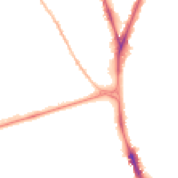 Night-time road noise heatmap for NG7 6JP