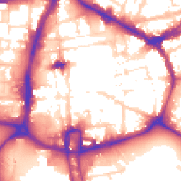 Daytime road noise heatmap for NN1 1DA
