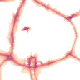 Night-time road noise heatmap for NN1 1DA