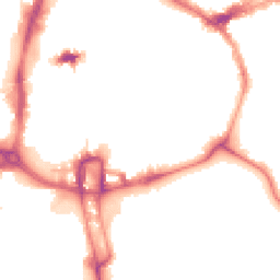 Night-time road noise heatmap for NN1 1DT