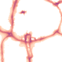 Night-time road noise heatmap for NN1 1ED