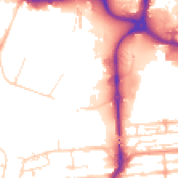 Daytime road noise heatmap for NN1 1ET