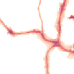 Night-time road noise heatmap for NN1 1EX