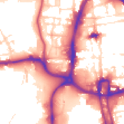 Daytime road noise heatmap for NN1 1FD