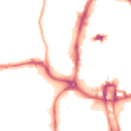 Night-time road noise heatmap for NN1 1FD