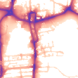 Daytime road noise heatmap for NN1 1HL