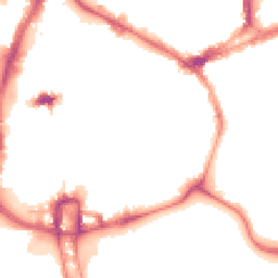 Night-time road noise heatmap for NN1 1JS