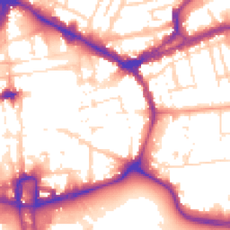 Daytime road noise heatmap for NN1 1JW