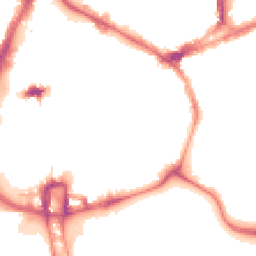 Night-time road noise heatmap for NN1 1JX