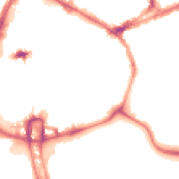 Night-time road noise heatmap for NN1 1JY