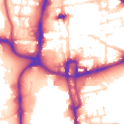Daytime road noise heatmap for NN1 1PN
