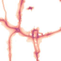 Night-time road noise heatmap for NN1 1PN