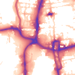 Daytime road noise heatmap for NN1 1PY