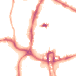 Night-time road noise heatmap for NN1 1RS