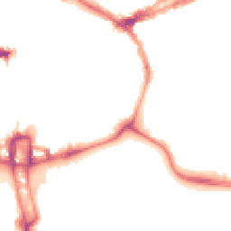 Night-time road noise heatmap for NN1 1US