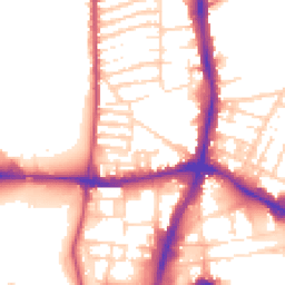 Daytime road noise heatmap for NN1 2PT