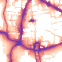 Daytime road noise heatmap for NN1 2QQ