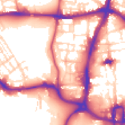 Daytime road noise heatmap for NN1 2RU