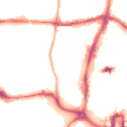 Night-time road noise heatmap for NN1 2RX