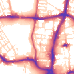 Daytime road noise heatmap for NN1 2RZ