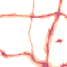 Night-time road noise heatmap for NN1 2RZ
