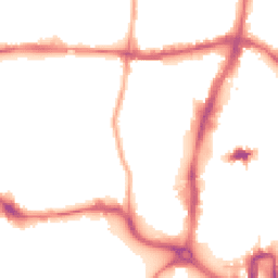 Night-time road noise heatmap for NN1 2SA