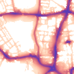Daytime road noise heatmap for NN1 2SB