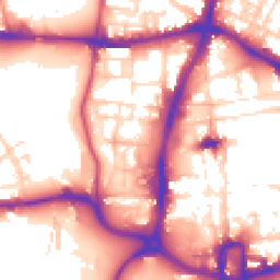 Daytime road noise heatmap for NN1 2SJ