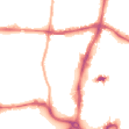Night-time road noise heatmap for NN1 2SQ