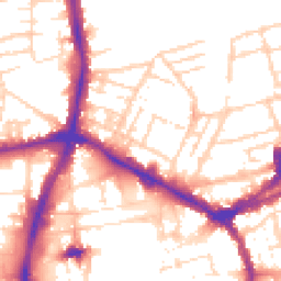 Daytime road noise heatmap for NN1 3BL