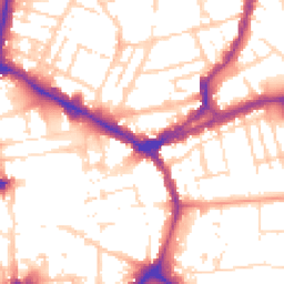 Daytime road noise heatmap for NN1 3DE