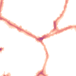 Night-time road noise heatmap for NN1 3DE
