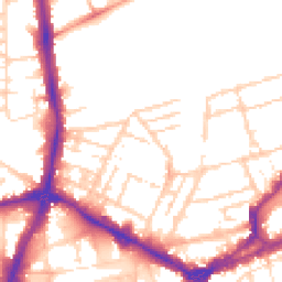 Daytime road noise heatmap for NN1 3EP