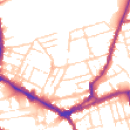 Daytime road noise heatmap for NN1 3JG