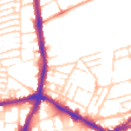 Daytime road noise heatmap for NN1 3RP