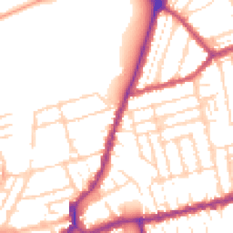 Daytime road noise heatmap for NN1 4BP