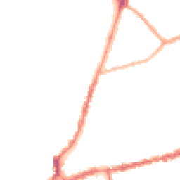 Night-time road noise heatmap for NN1 4BP