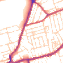 Daytime road noise heatmap for NN1 4JT
