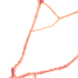 Night-time road noise heatmap for NN1 4JT