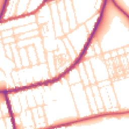 Daytime road noise heatmap for NN1 4NA