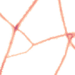 Night-time road noise heatmap for NN1 4QY