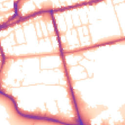 Daytime road noise heatmap for NN1 5DL