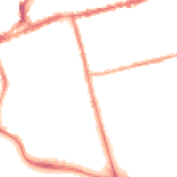 Night-time road noise heatmap for NN1 5DL