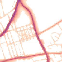 Daytime road noise heatmap for NN1 5ND