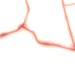 Night-time road noise heatmap for NN1 5NG