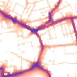 Daytime road noise heatmap for NN1 5QG