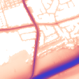 Daytime road noise heatmap for NN1 5RZ