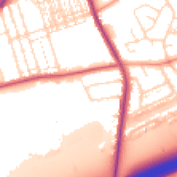 Daytime road noise heatmap for NN1 5SE