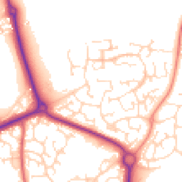 Daytime road noise heatmap for NN11 0GG